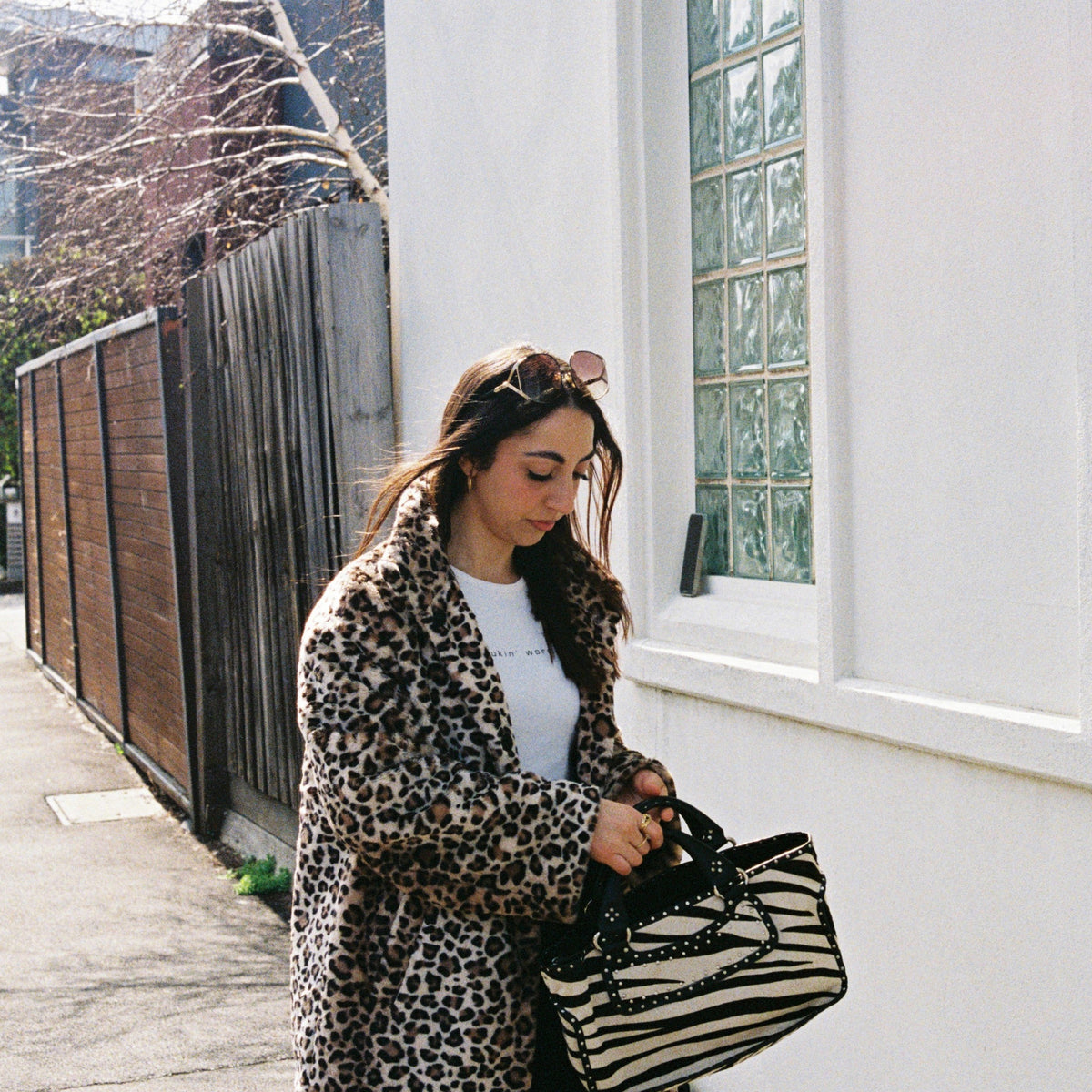 Rare Limited Edition Omotesando Celine Zebra Print Boogie Bag