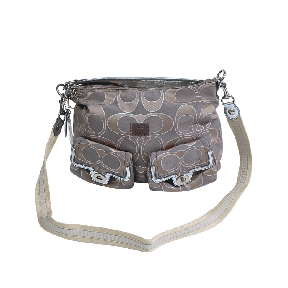 Coach Poppy Metallic Signature Hippie