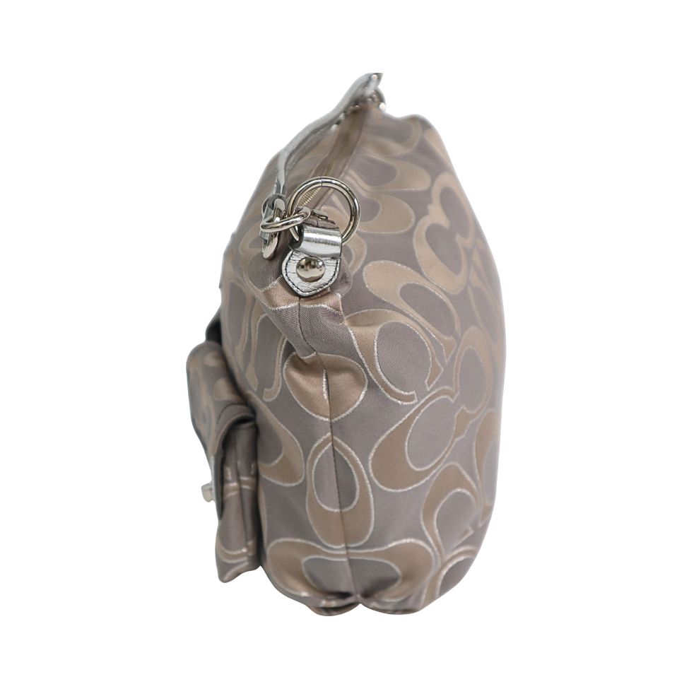 Coach Poppy Metallic Signature Hippie