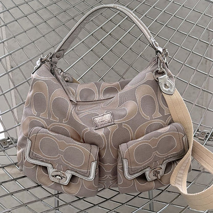 Coach Poppy Metallic Signature Hippie