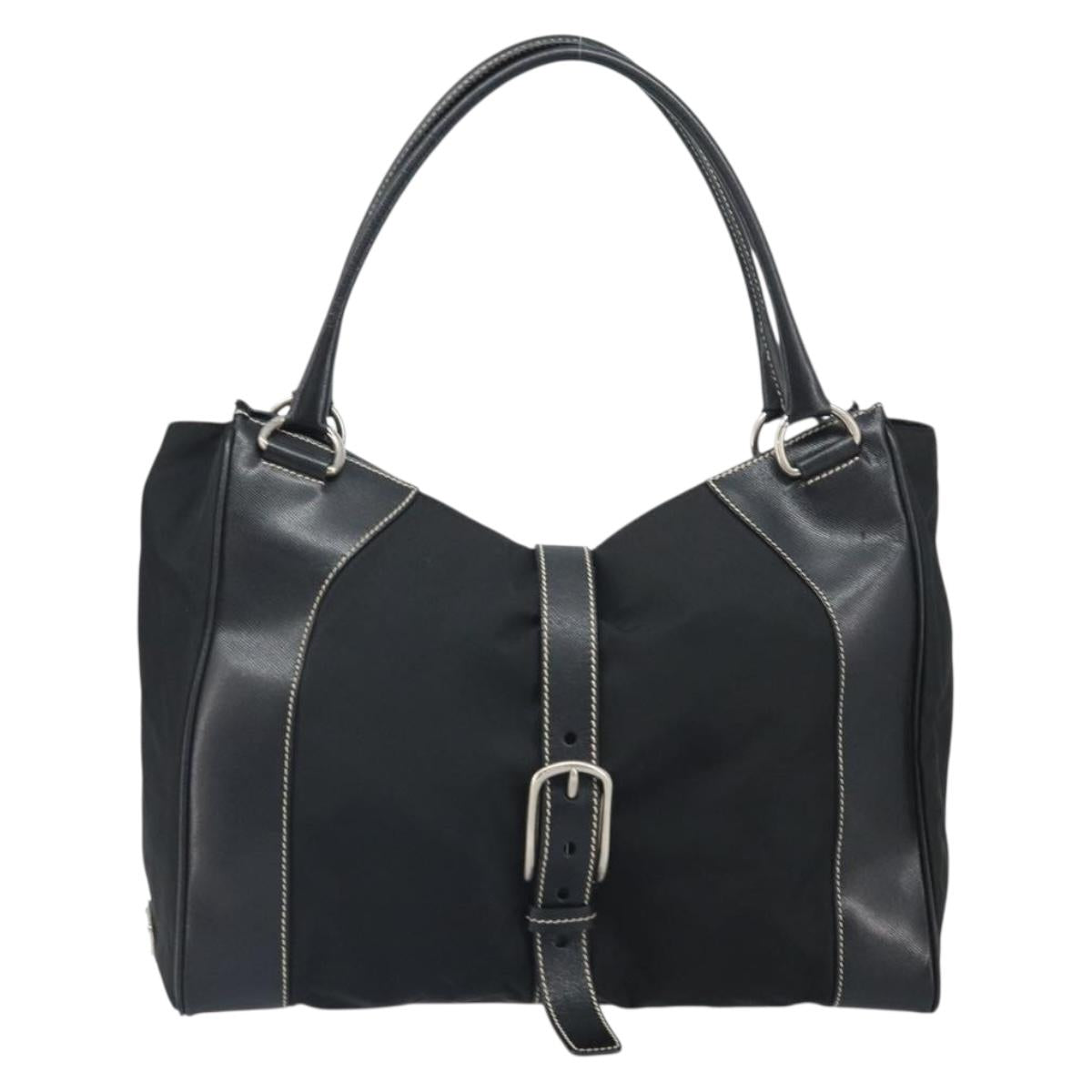 Buckled Satchel Tote Bag