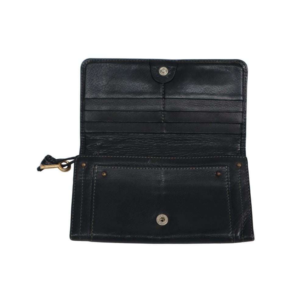 Paddington Leather Foldover Long Wallet