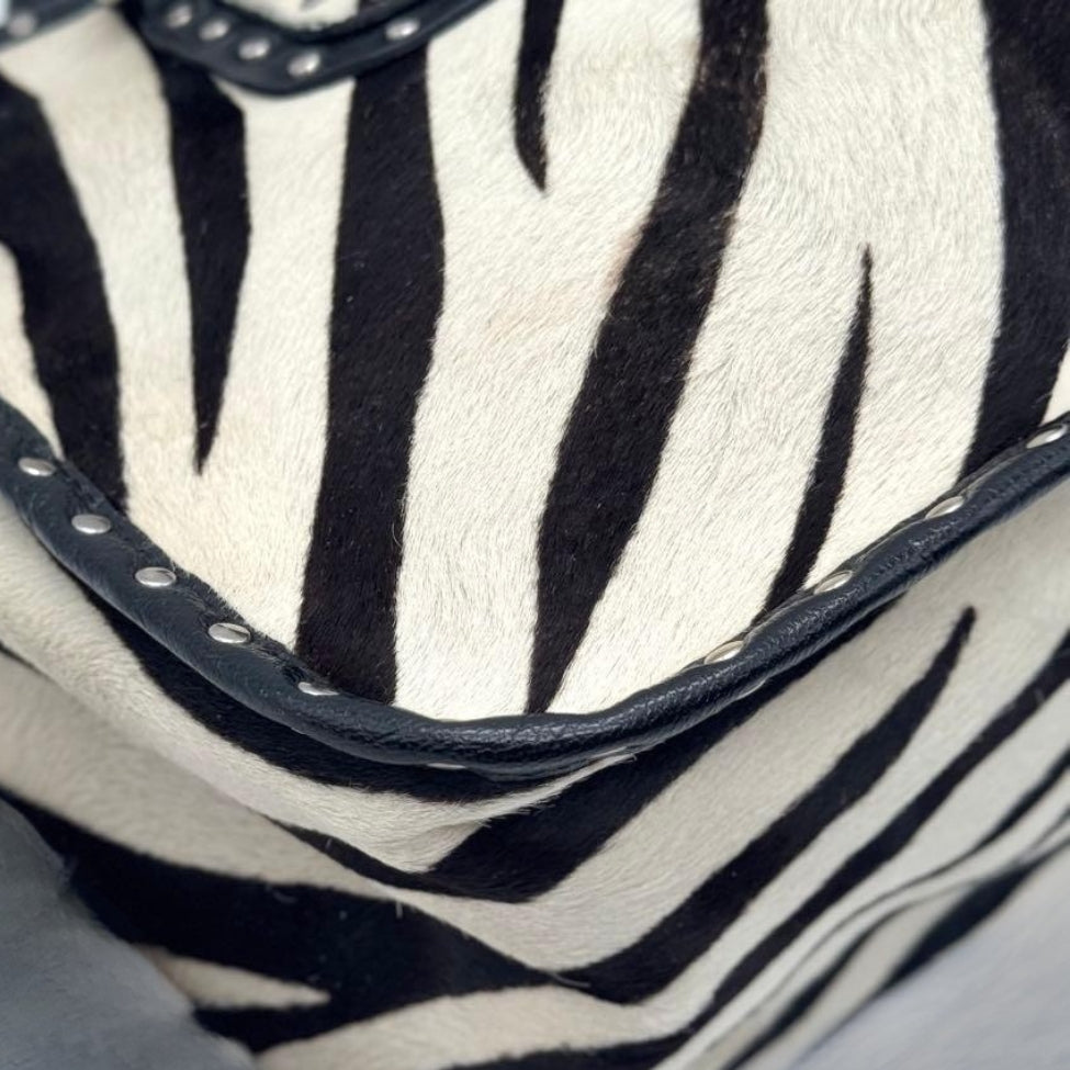 Rare Limited Edition Omotesando Celine Zebra Print Boogie Bag