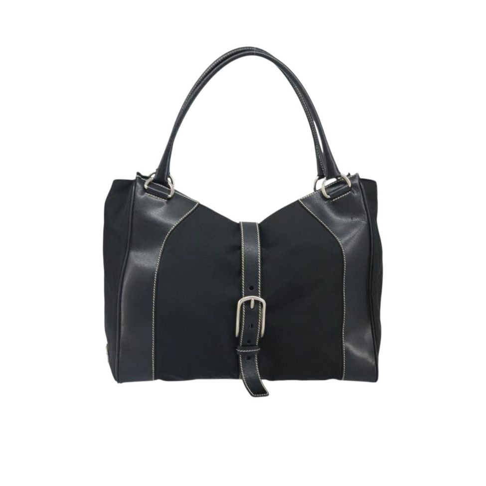 Prada Buckled Satchel Tote Bag
