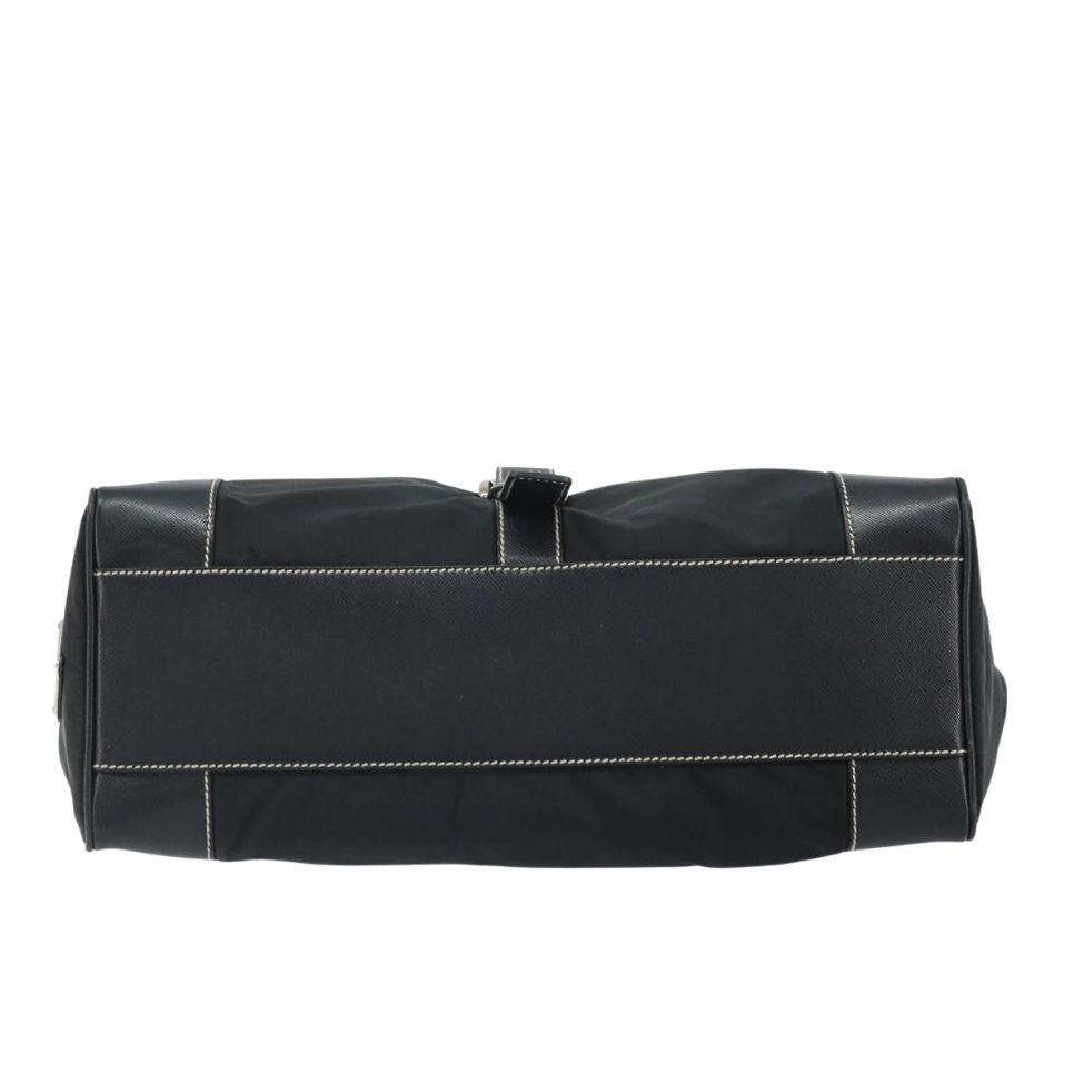 Prada Buckled Satchel Tote Bag