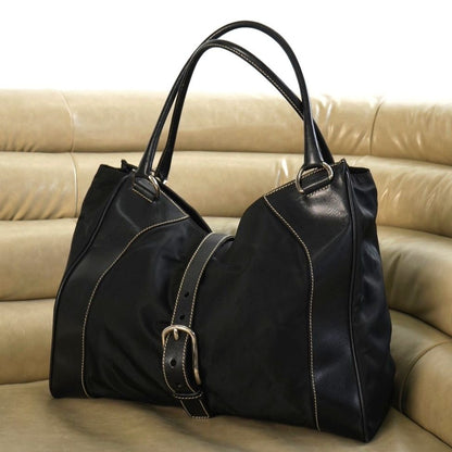 Prada Buckled Satchel Tote Bag