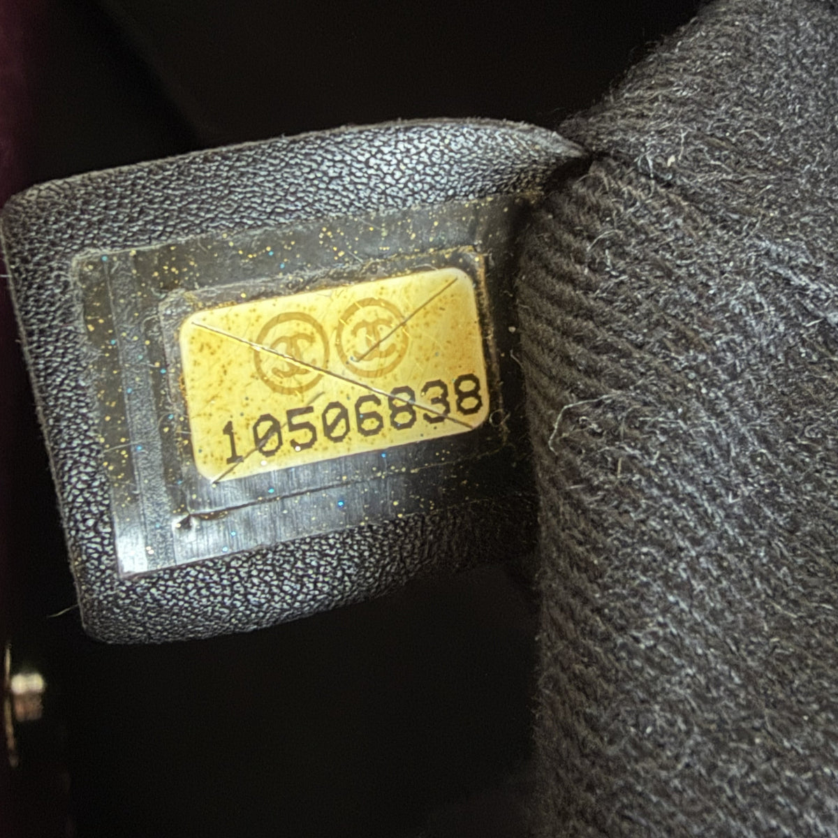 Chanel LAX Accordion Plum Bag Karl Lagerfeld Era
