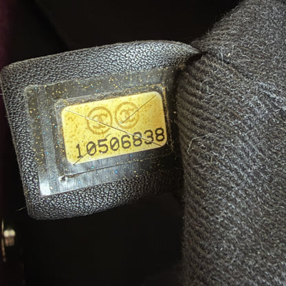 Chanel LAX Accordion Plum Bag Karl Lagerfeld Era