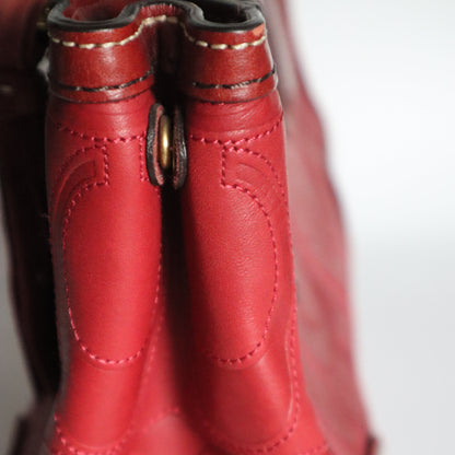 Hampton Signature Red Satchel