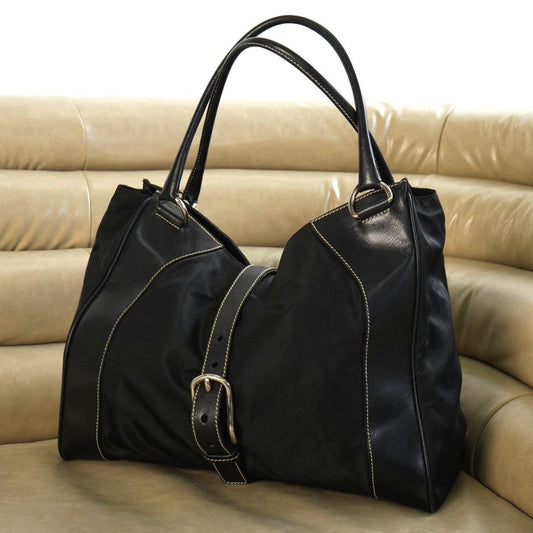 Buckled Satchel Tote Bag